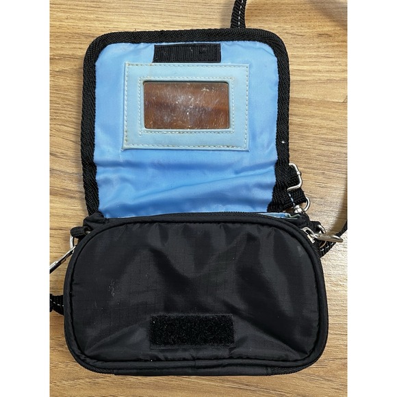 y2k MUDD Black Purse Crossbody Bag Vintage Y2K 90's  Blue Mini - Picture 4 of 8